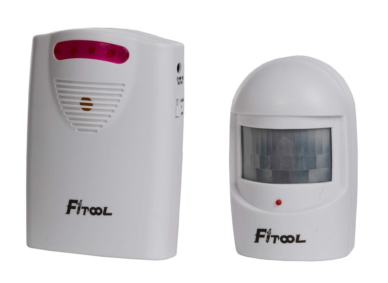 FITOOL Wireless Driveway Alarm,Home Security Alarm,PIR Motion Sensor Alert System - Image 1